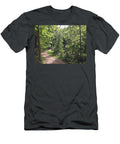 Tranquil Forest Path with Bridge Laveta Kirby T-Shirt