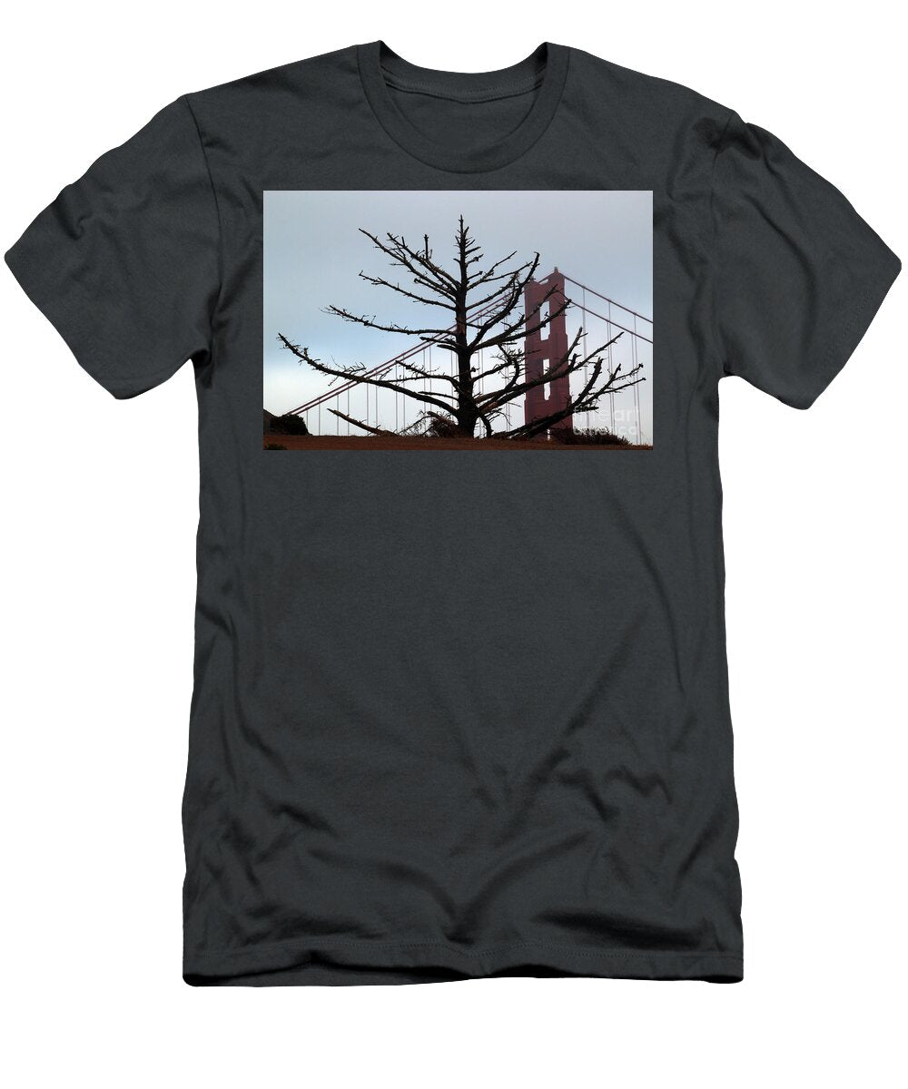 Tree and the North Tower of the Golden Gate Bridge in Marin Coun Wernher Krutein T-Shirt
