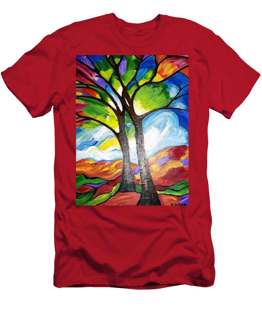 Trees At Sunrise Kristi Argyle T-Shirt