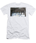 Trees Glistning From Sunshine After Snowfall At Argyle Lake in B David Wood T-Shirt