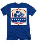 Triple Axle Dump Truck Stars Crest Retro Aloysius Patrimonio T-Shirt