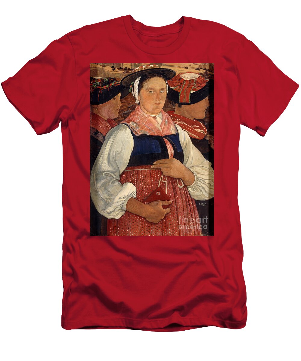 Trois Valaisannes 1923 Ernest Bieler T-Shirt