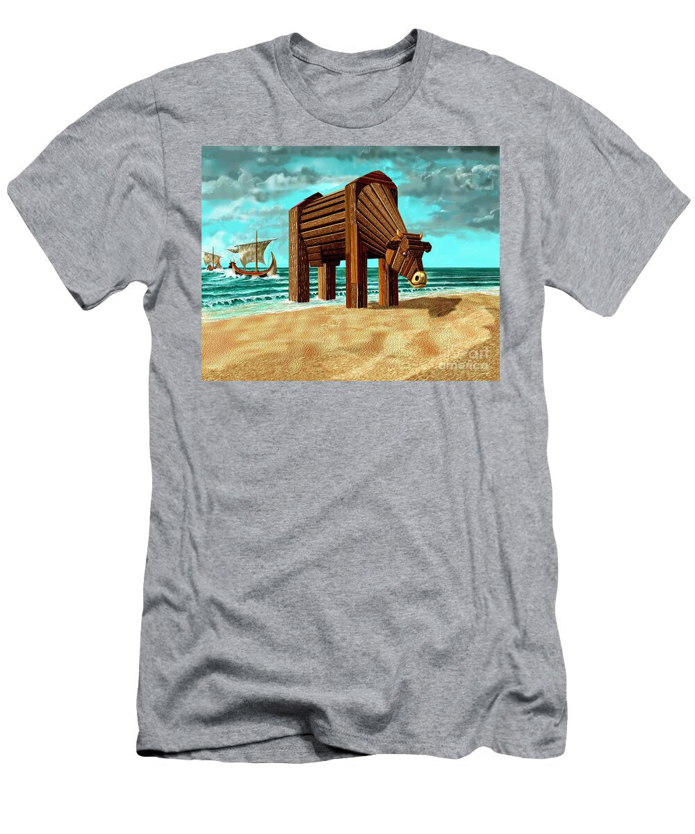 Trojan Cow Russell Kightley T-Shirt