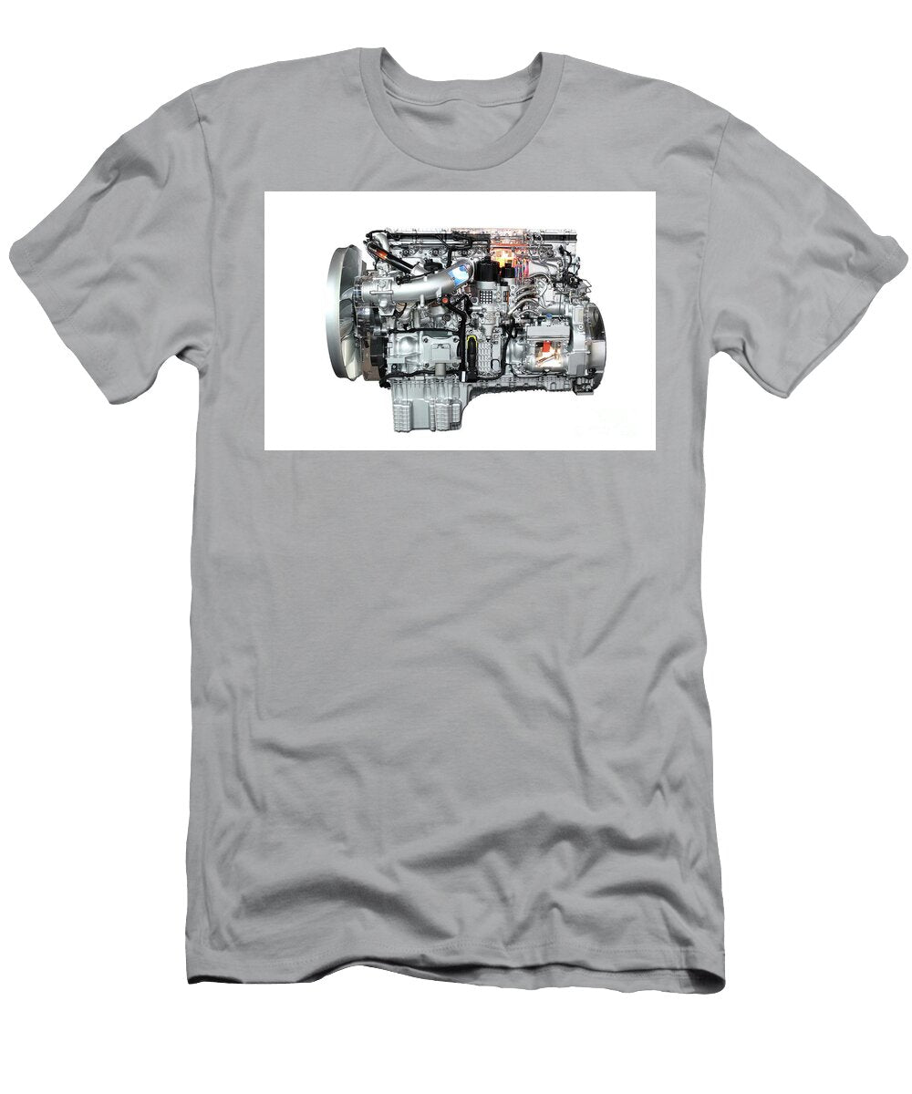 Truck Engine Isolated on White Background Goce Risteski T-Shirt