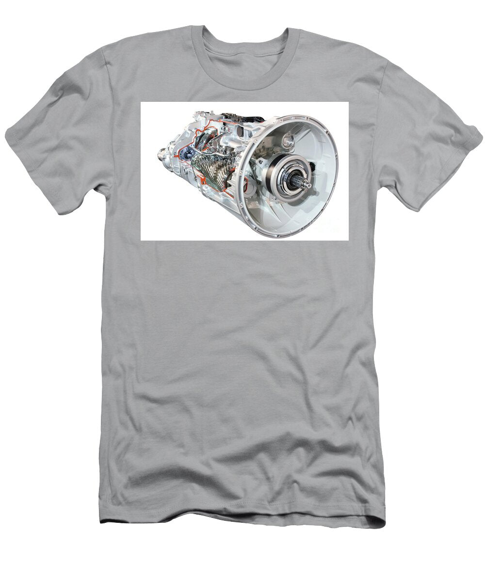 Truck Gearshift Front View Isolated on White Goce Risteski T-Shirt