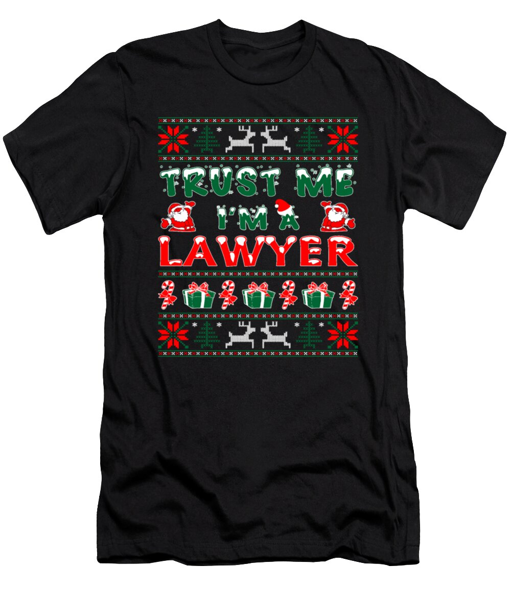 Trust Me Im a Lawyer Ugly Christmas Tinh Tran Le Thanh T-Shirt