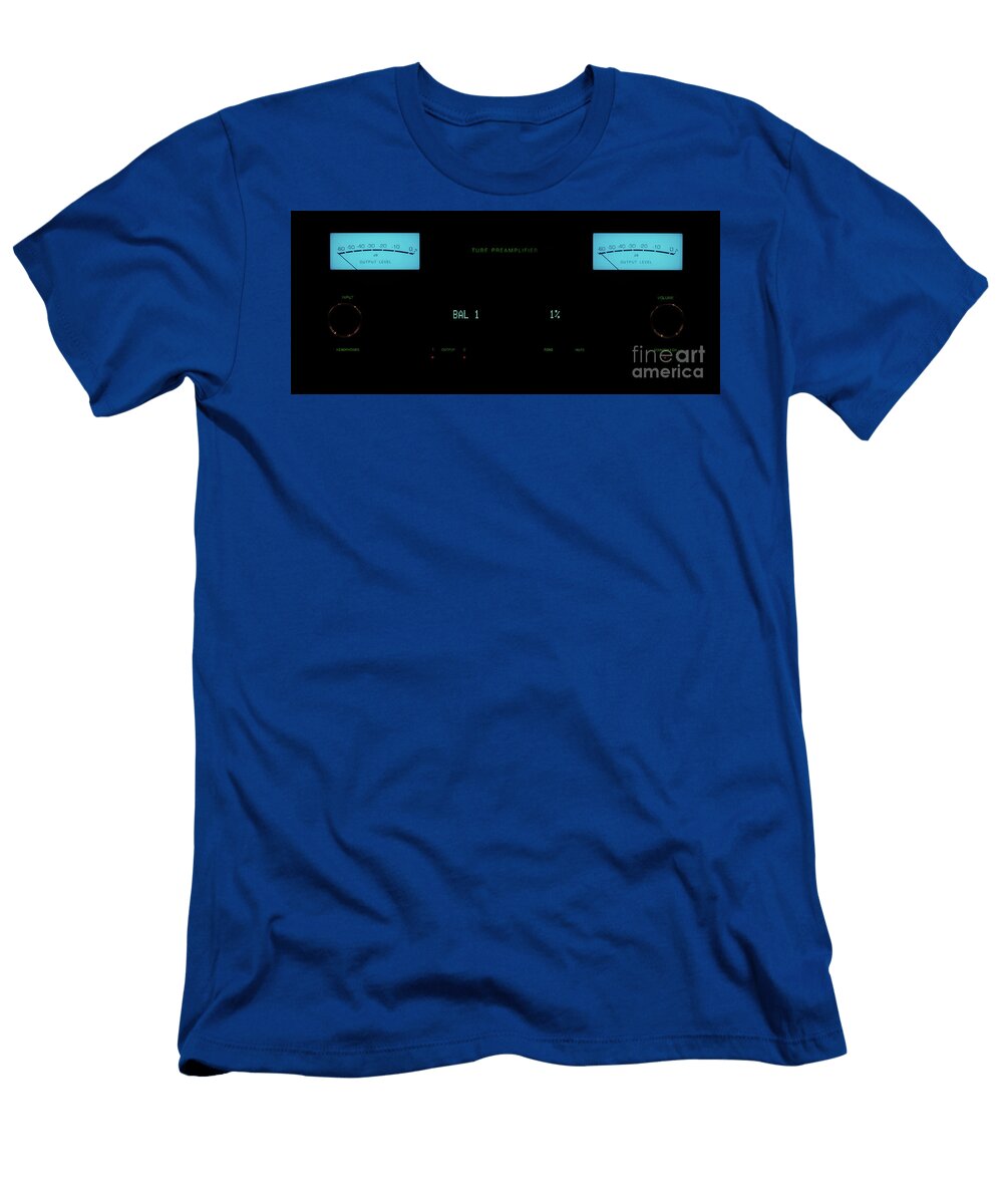 Tube Preamplifier with Power Output Meters Glowing in the Dark Yuval Helfman T-Shirt