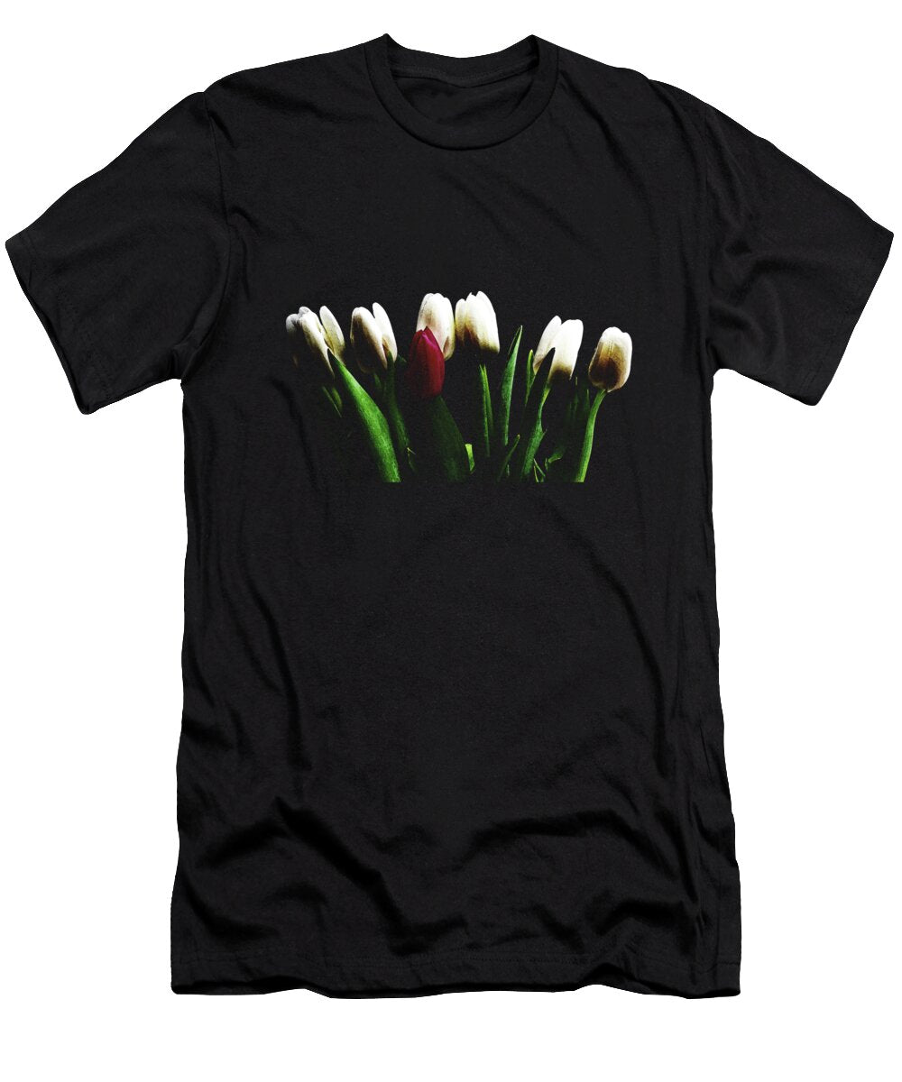 Tulips on Black Mark Rogan T-Shirt