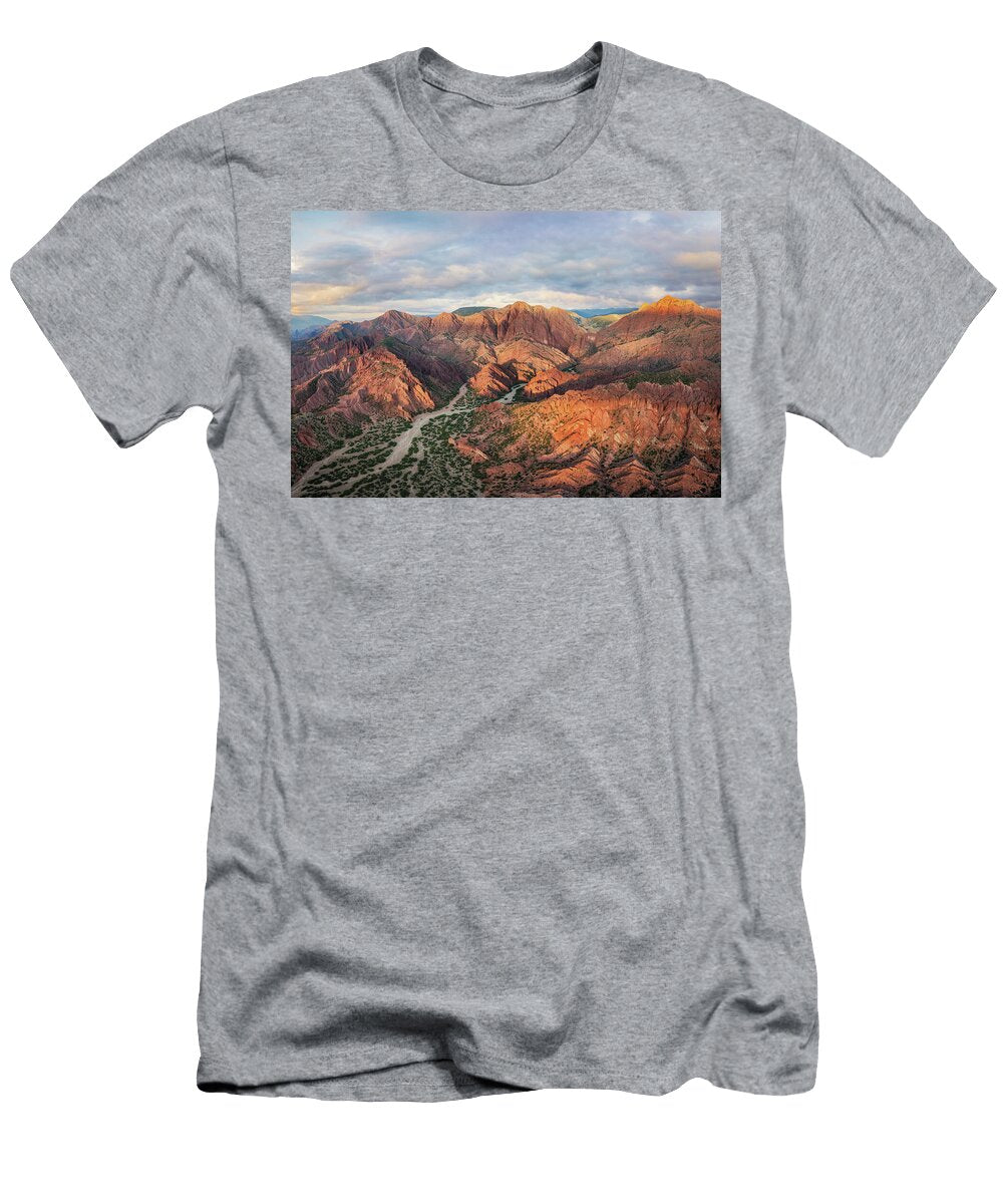 Tupiza Bolivia Mountains Sunrise Aerial Alex Mironyuk T-Shirt