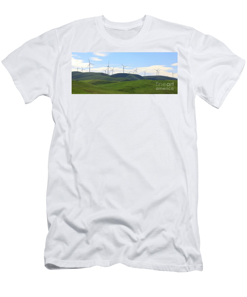 Turbines in Altamont Pass Wind Farm Near Livermore California Yuval Helfman T-Shirt