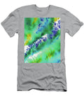 Turquoise Blue Green Abstract Cool Waters Watercolor Splashes Iii Irina Sztukowski T-Shirt