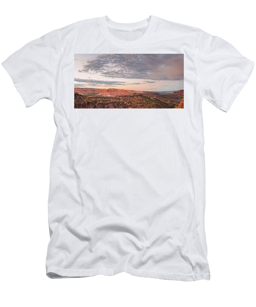Twilight Panorama Over Kwage Mesa From White Rock Over Silvio Ligutti T-Shirt