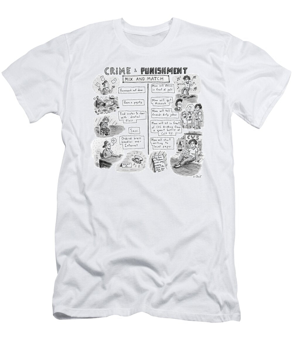 Two Columns Contain Entries the Left Column Roz Chast T-Shirt