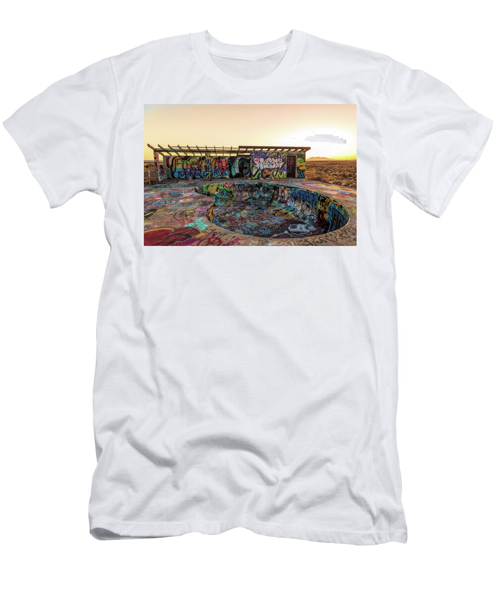 Two Guns Pool Graffiti Paul Lesage T-Shirt
