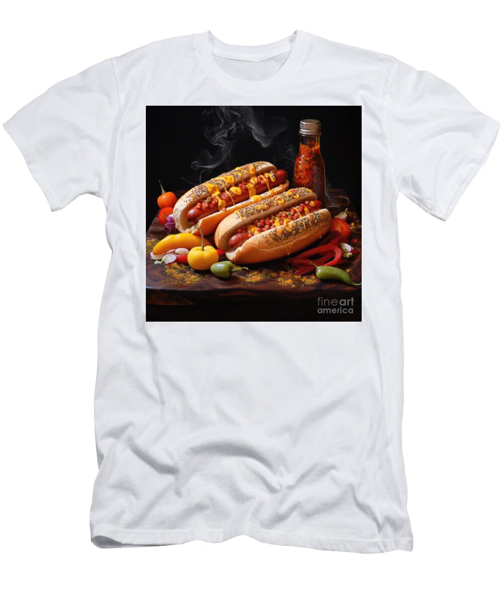 Two Hotdogs Elisabeth Lucas T-Shirt