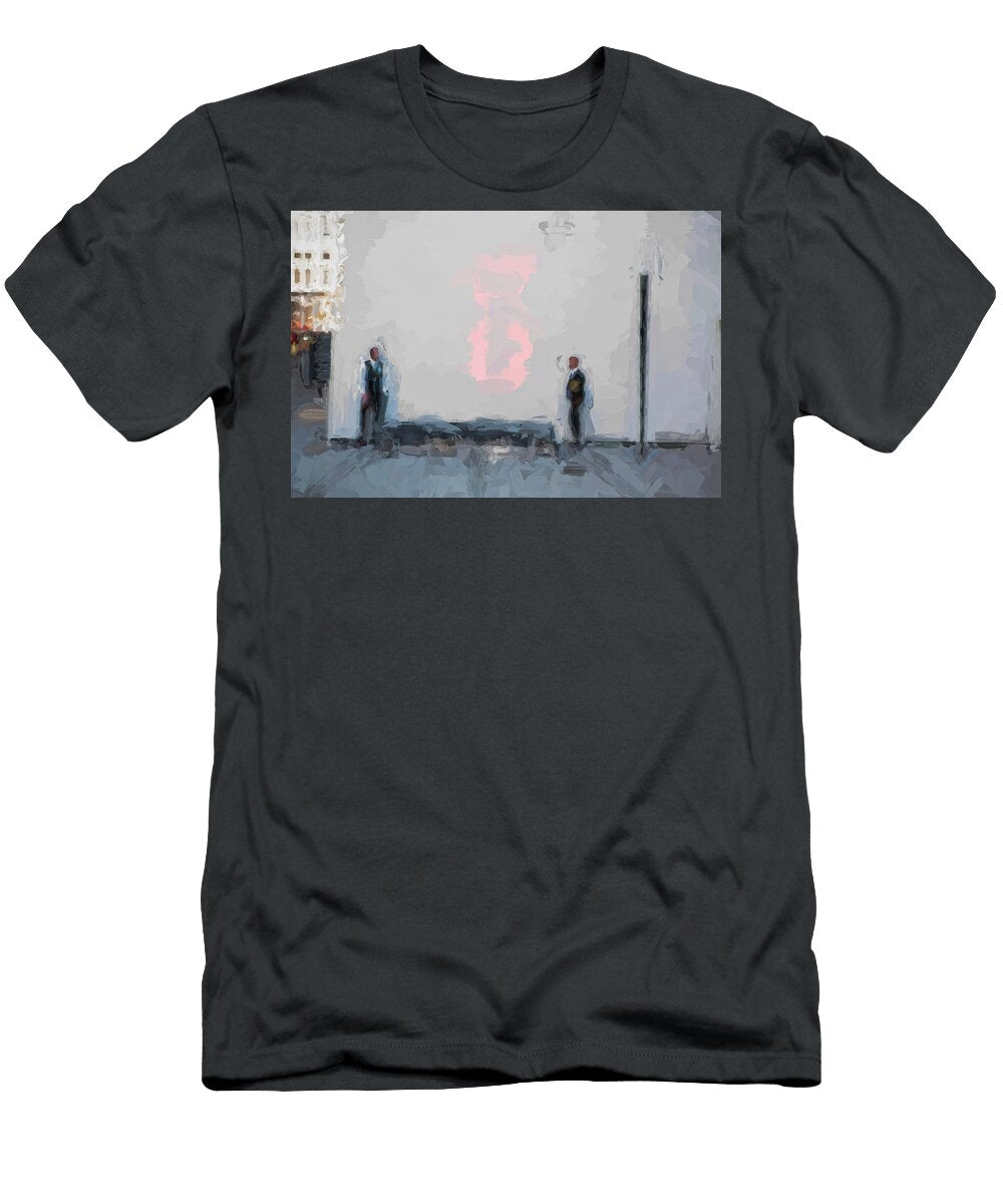 Two Men Against a Wall Gil Cope T-Shirt