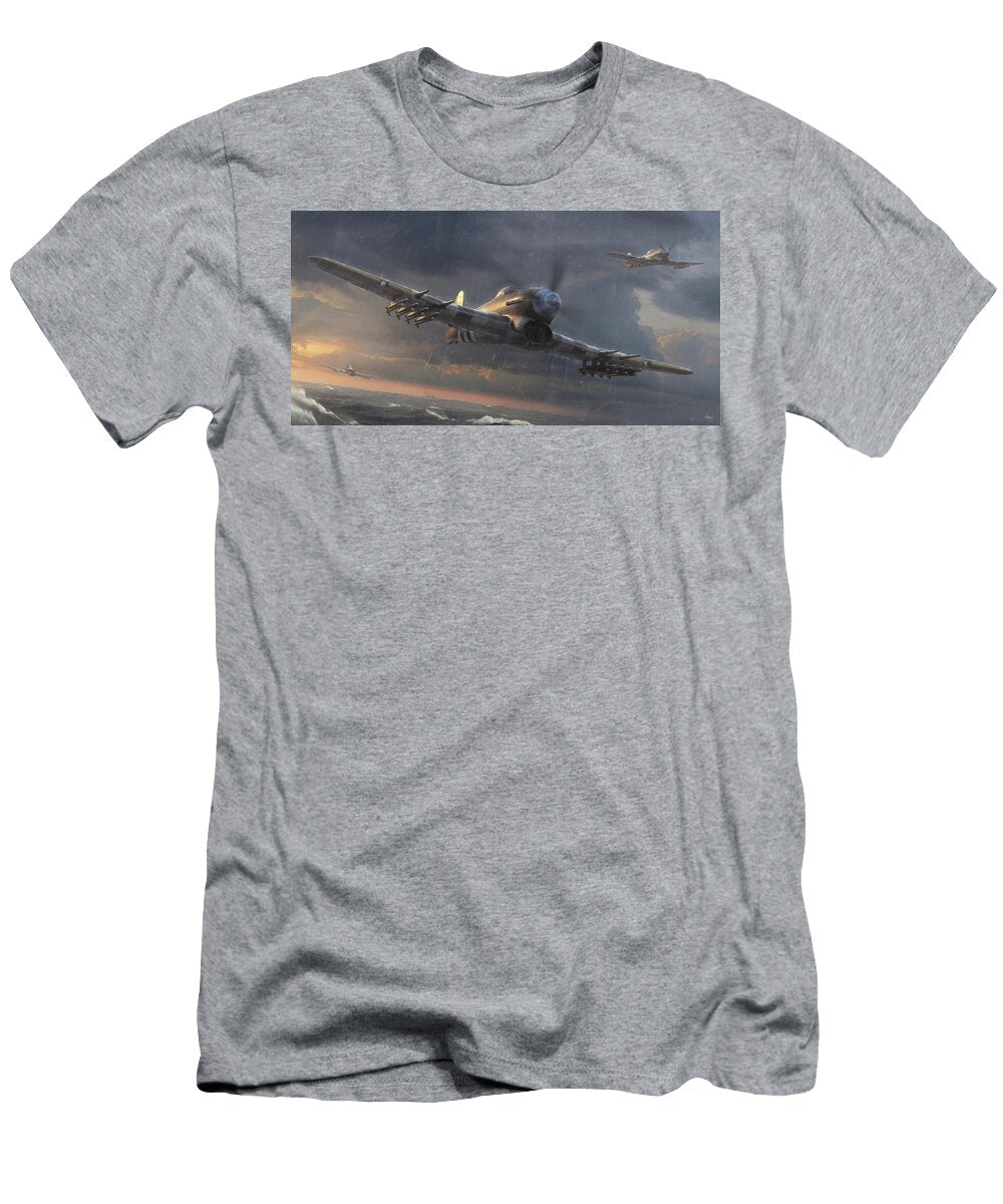 Typhoon Coming Hendrik Guddi Aviationart T-Shirt