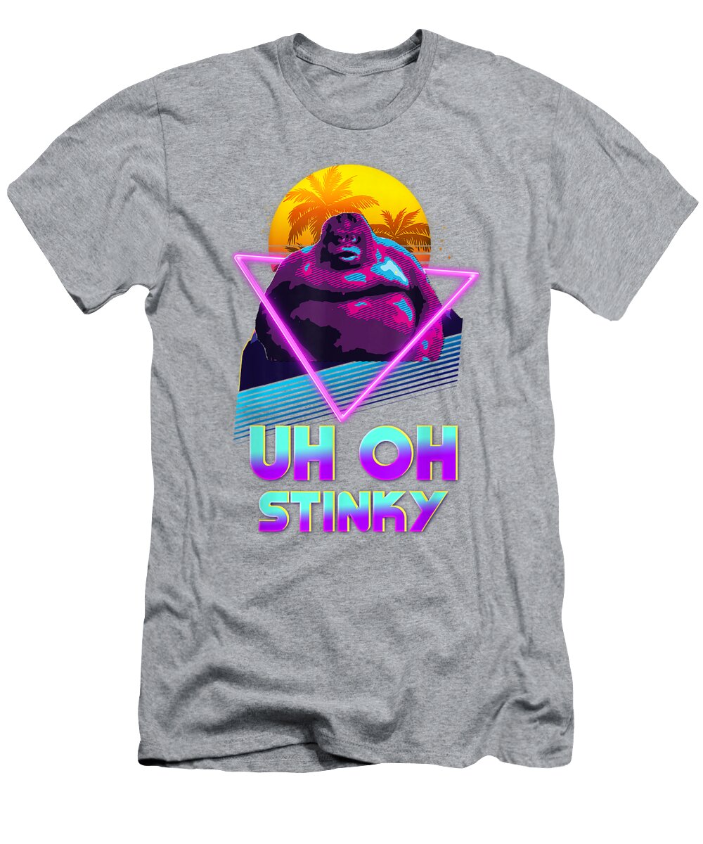 Uh Ohtinky Poop Le Monke 80s Vaporwave Outruntyle Hadi Hidayah T-Shirt
