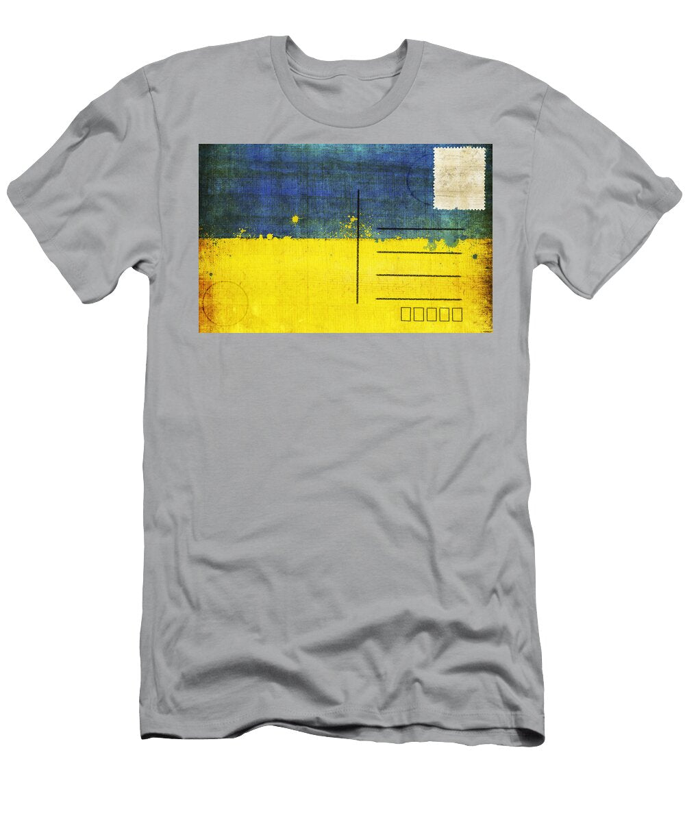 Ukraine Flag Postcard Seisiri Silapasuwanchai T-Shirt