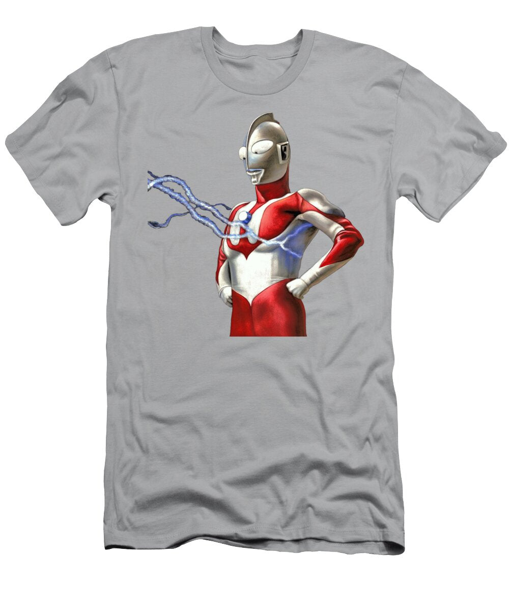 Ultraman Oil on Black Velvet By Jorge Torrones Jorge Terrones T-Shirt