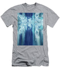 Ultramarine Teal Lake Reflections Abstract Watercolor Irina Sztukowski T-Shirt