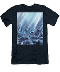 Under the Sea Deep Blue Abstract Watercolor Irina Sztukowski T-Shirt