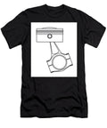 Ungine Piston Outline Drawing Bigalbaloo Stock T-Shirt