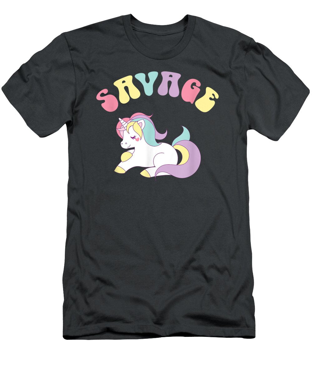 Unicorn for Women Rainbow for Women Savage Denny Brieaca T-Shirt