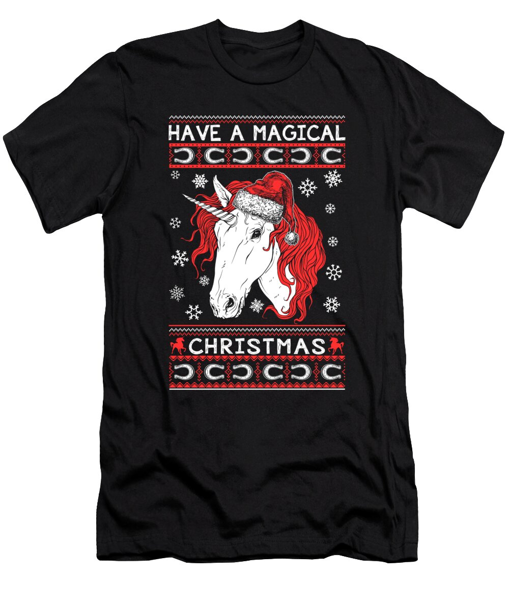 Unicorn Have a Magical Christmas Jacob Zelazny T-Shirt