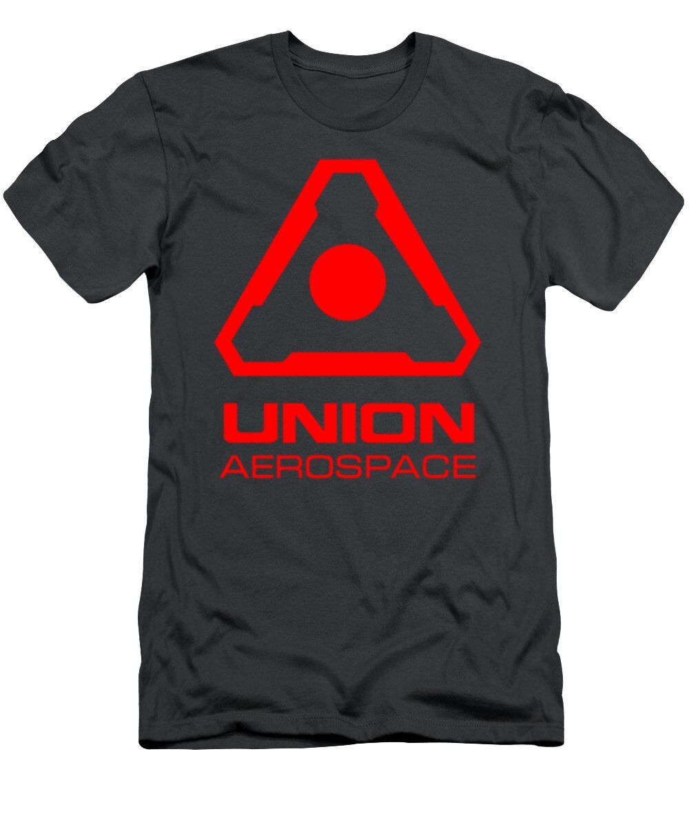Union Aerospace Red Corner Print Sebastian Mainse T-Shirt