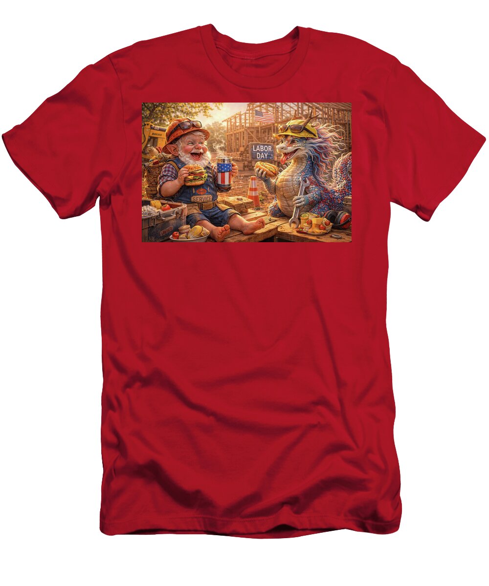 Union Rules Say Dragons Get Lunch Too Bill and Linda Tiepelman T-Shirt