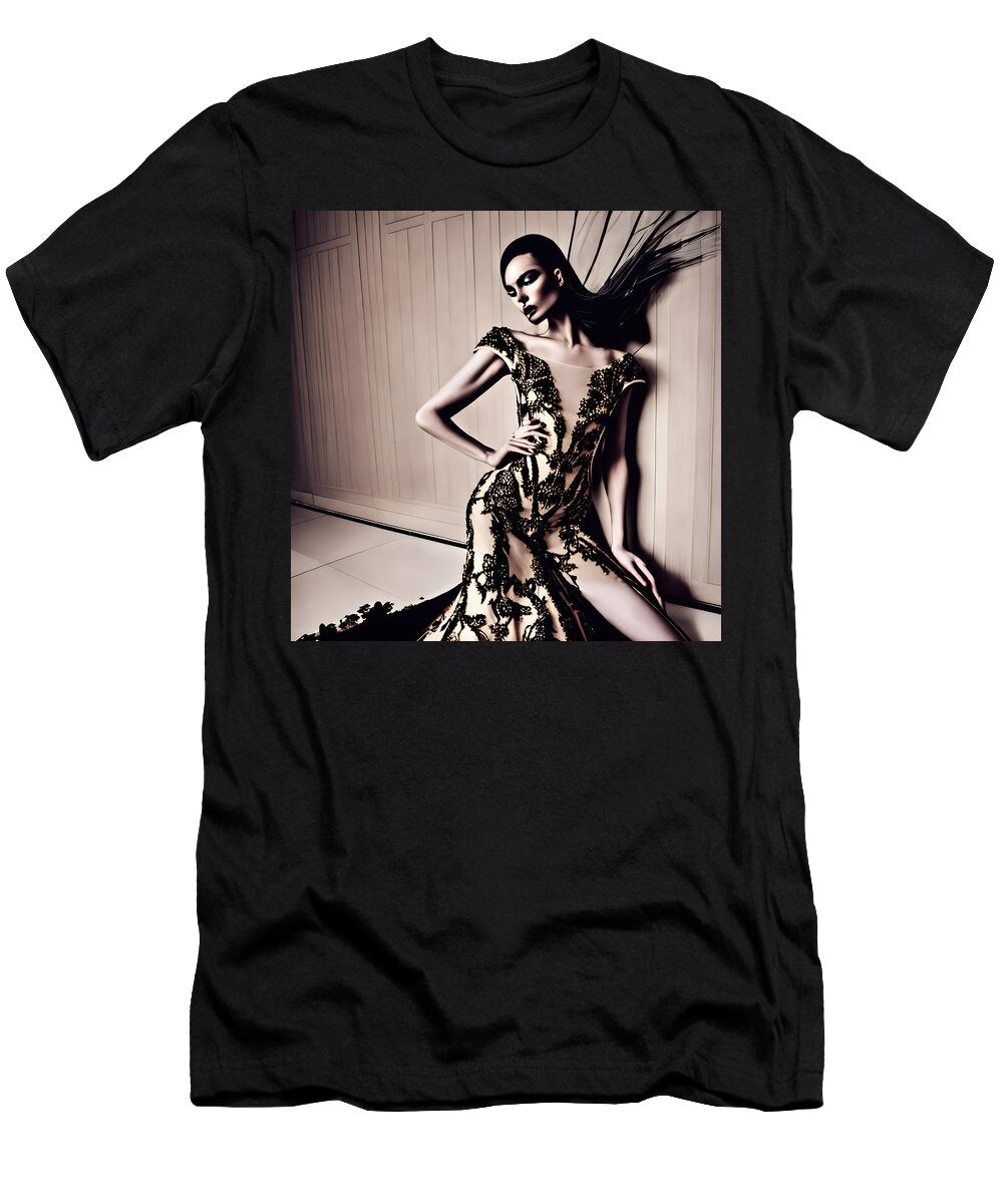 Unveiling Opulent Fashion Trends Evan Brown T-Shirt