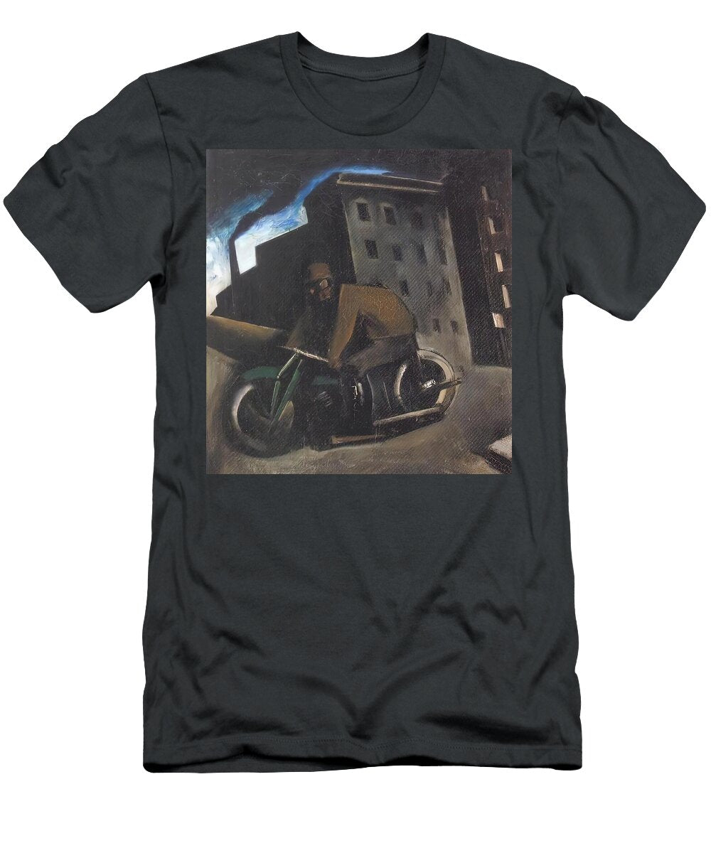 Urban Motorcycle Ridethe Motorcyclist Mario Sironi T-Shirt