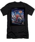 Urra Tyrlan Riding Her Deblenus Cr93721 Power Bike Portrait Mesmerizing Ai Concept Art By Xzendor7 Xzendor7 T-Shirt