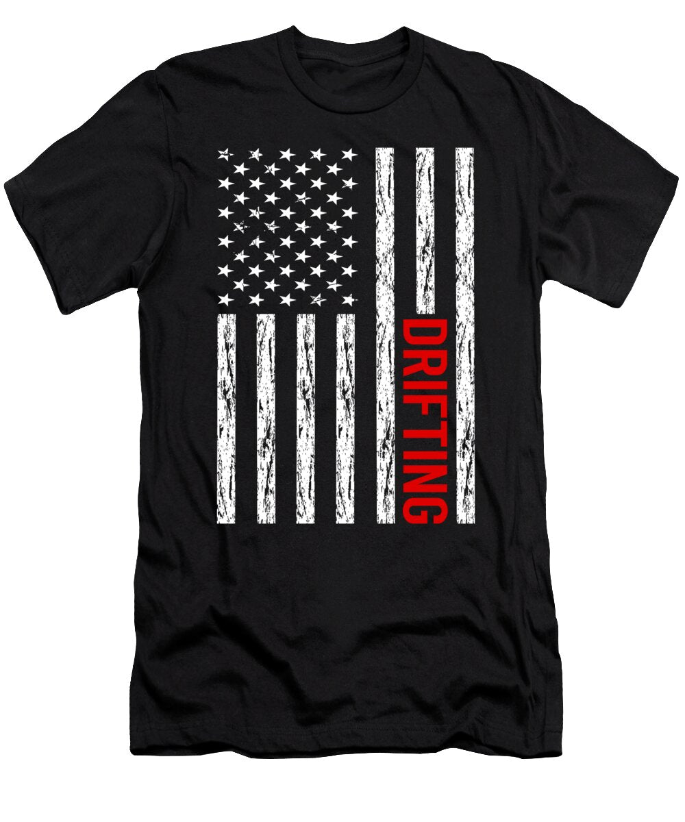 USA Flag Drifting Drift Petrona Romero T-Shirt