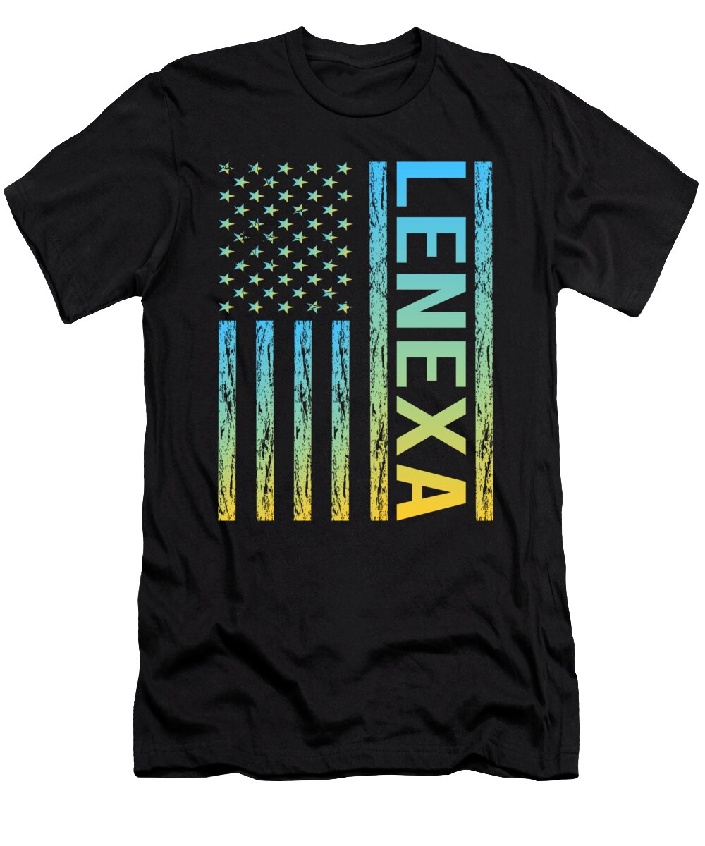 USA Flag Lenexa Colin Swift T-Shirt