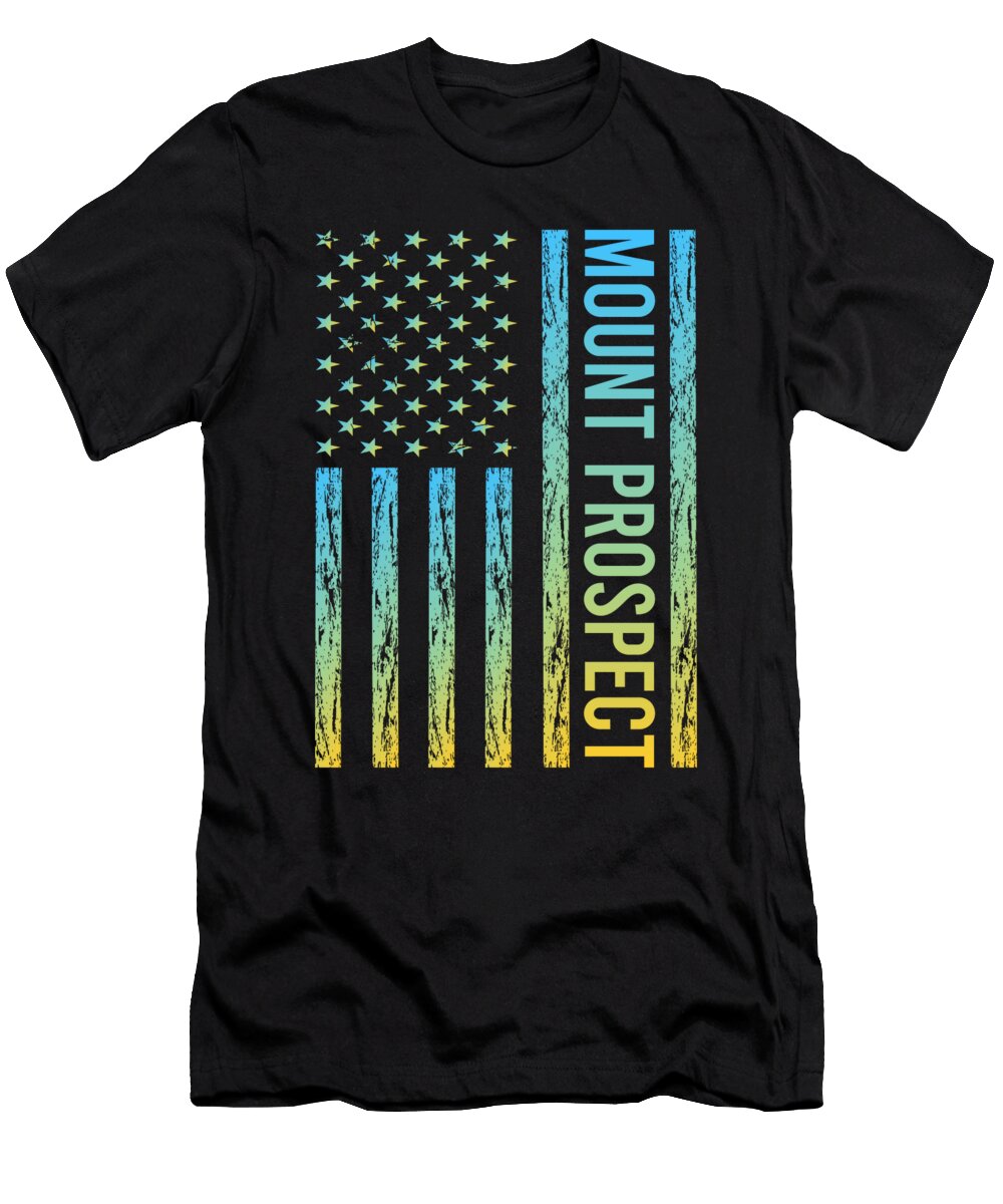 USA Flag Mount Prospect Colin Swift T-Shirt