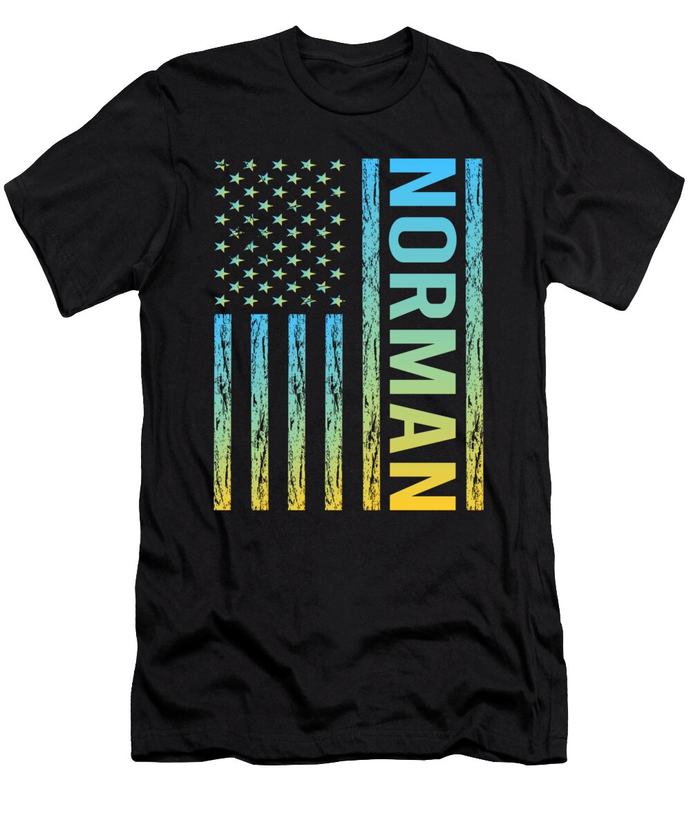 USA Flag Norman Colin Swift T-Shirt