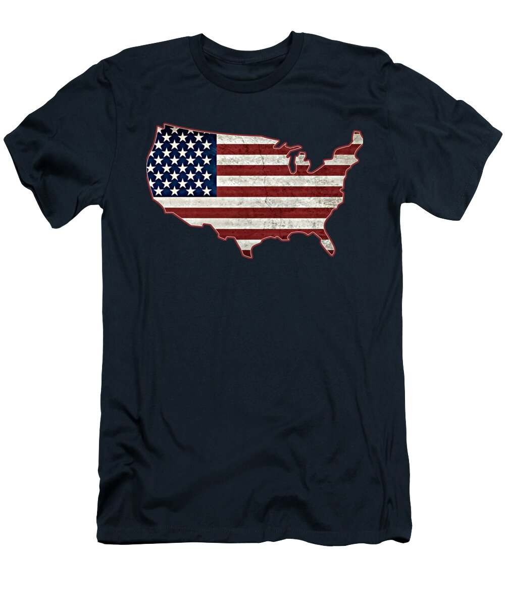 USA Worn Flag Positive Images T-Shirt