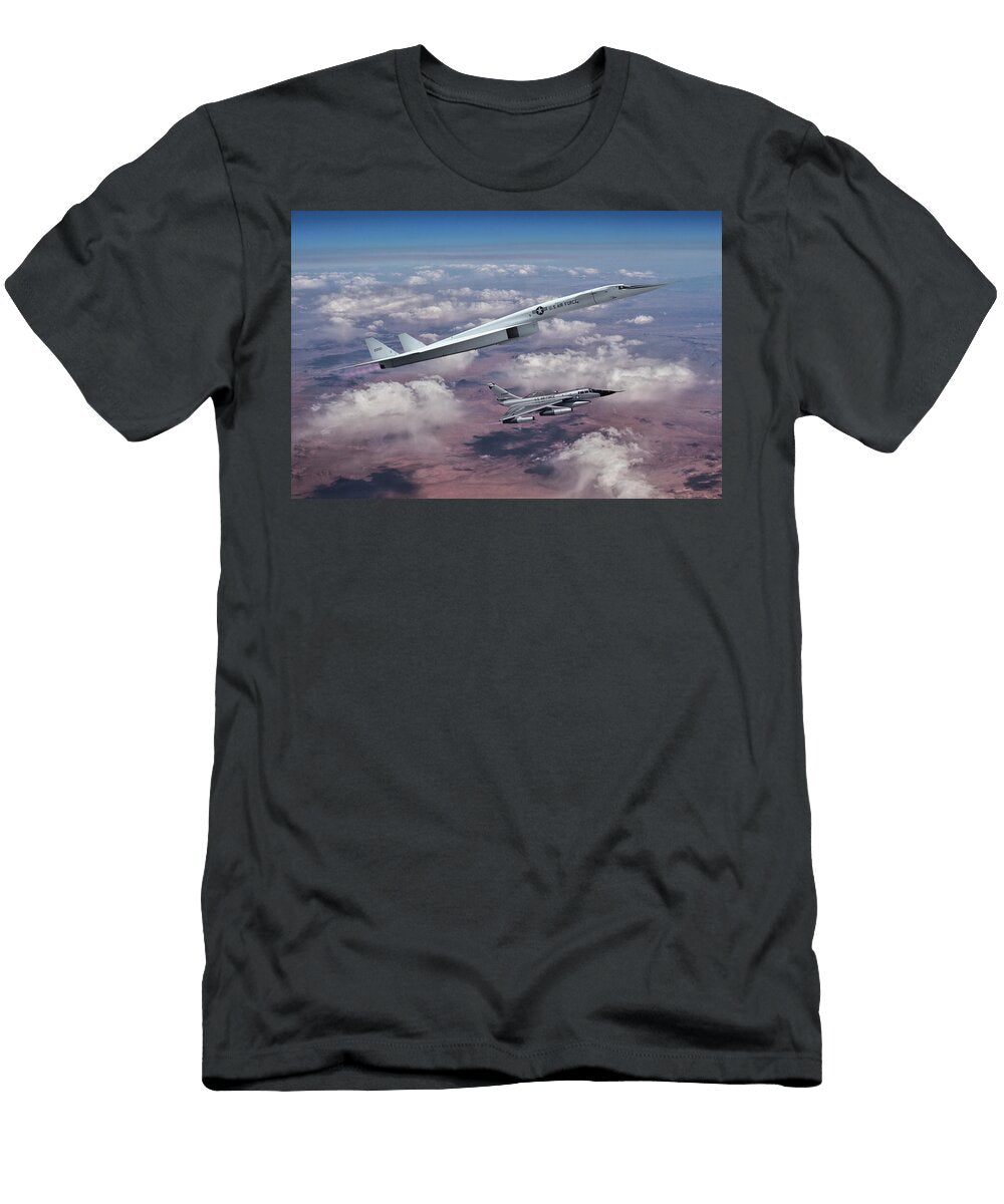Usaf Xb 70 Valkyrie and Tb 58 Hustler Chaseplane Erik Simonsen T-Shirt