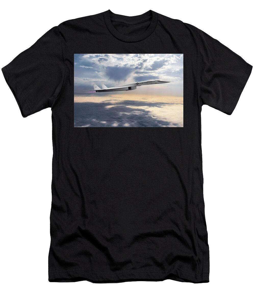 Usaf Xb 70 Valkyrie in a Spectacular Sky Erik Simonsen T-Shirt