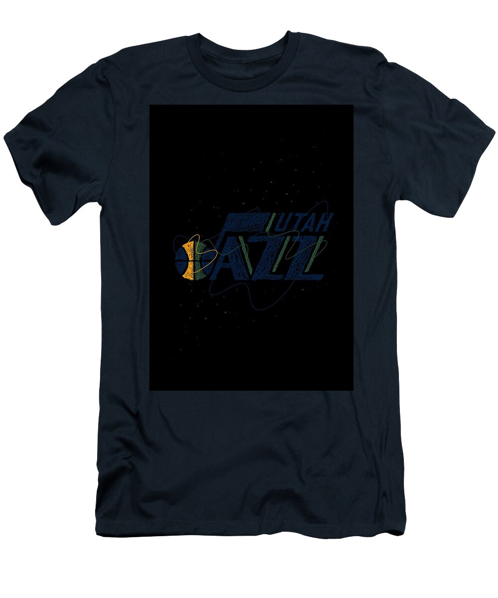 Utah Jazz Basketball NBA Logo Symbol Erwin Saputra T-Shirt