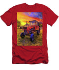 Utb 650 Tractor in Sunset Light Digital Painting Nicko Prints T-Shirt