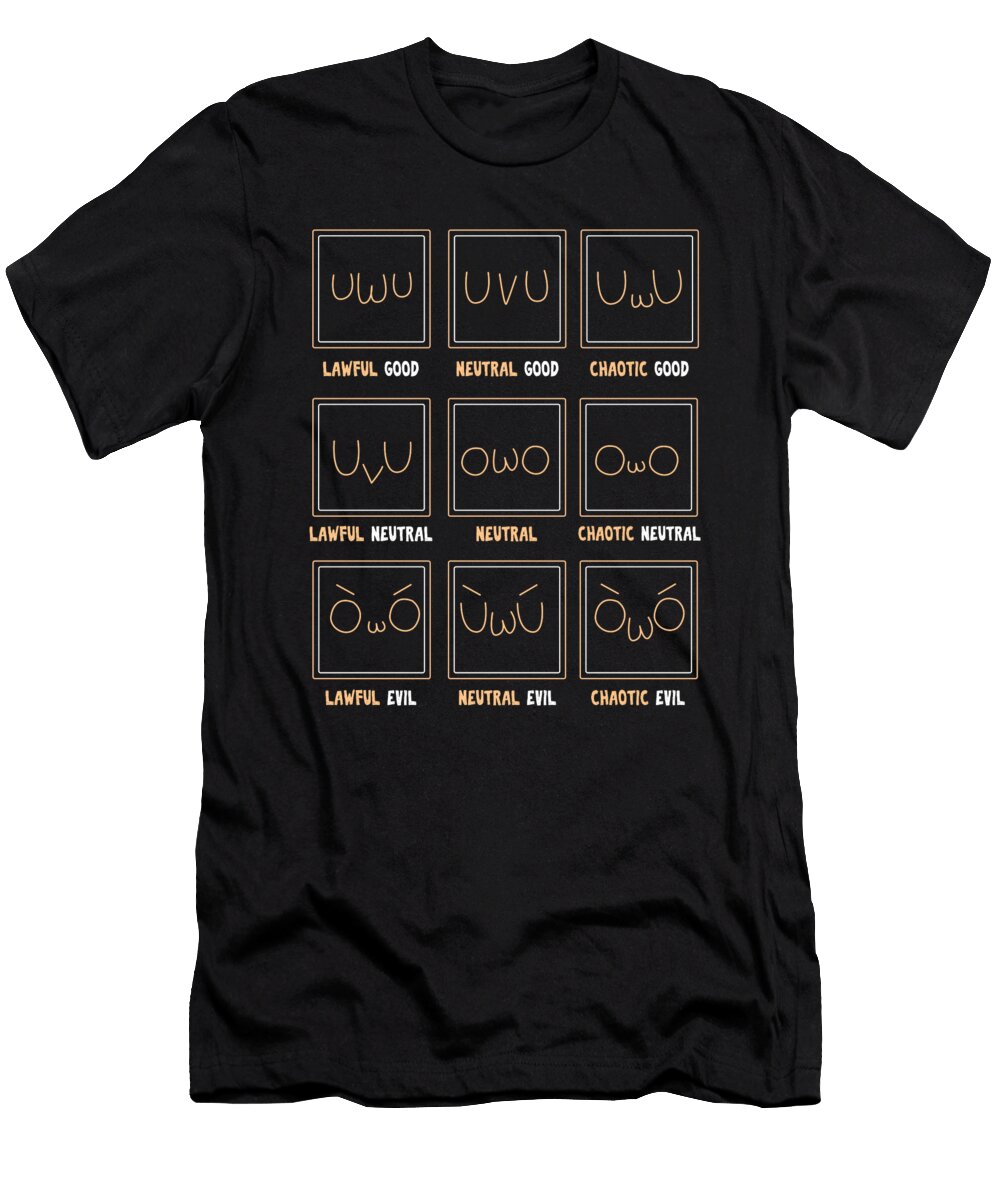 Uwu Face Owo Face Chaotic Anime Aesthetic Otaku Shirtom T-Shirt