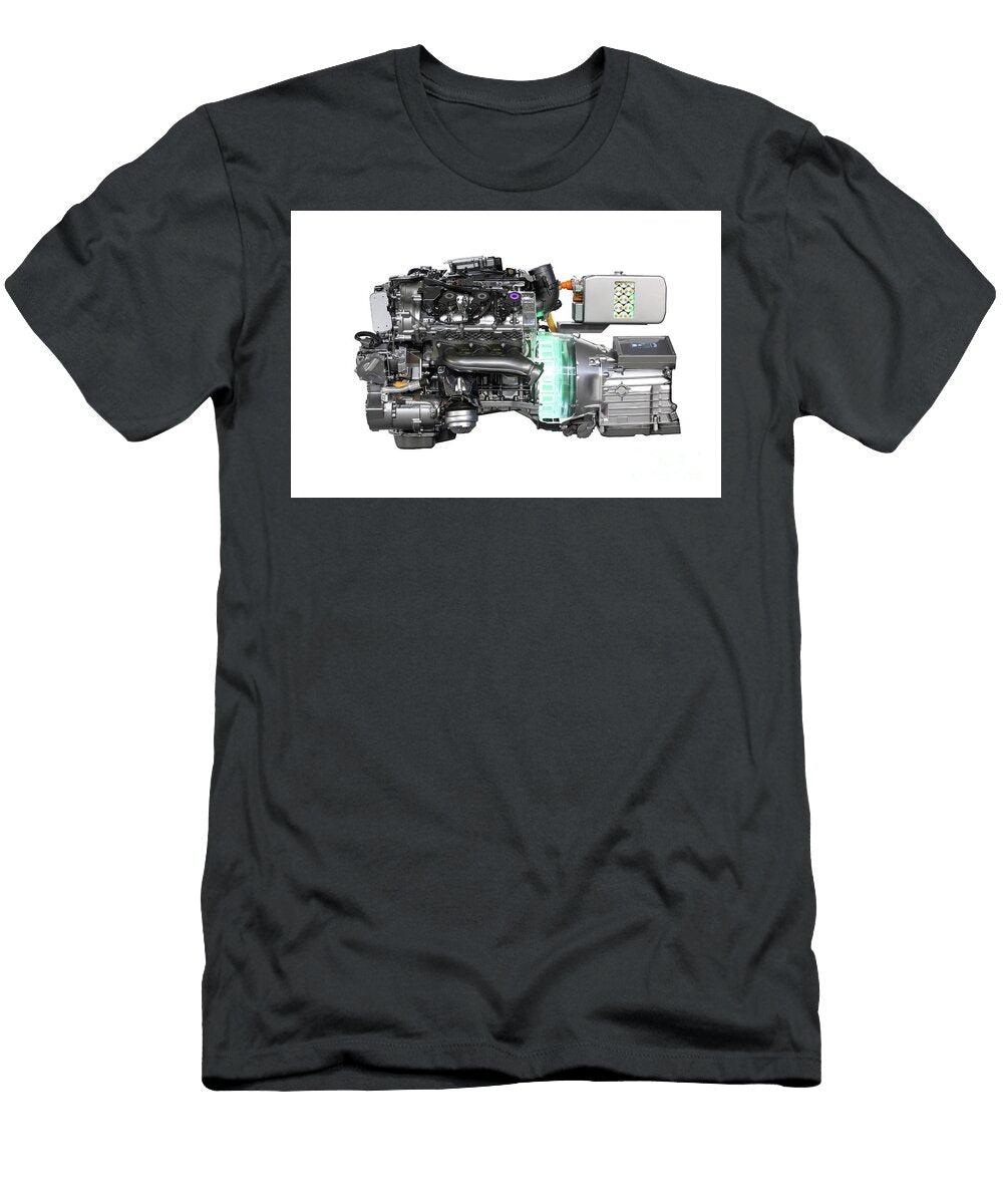 V6 Car Hybrid Engine Isolated Goce Risteski T-Shirt