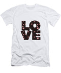 Valentine Hearts L O V E Amanda Lakey T-Shirt