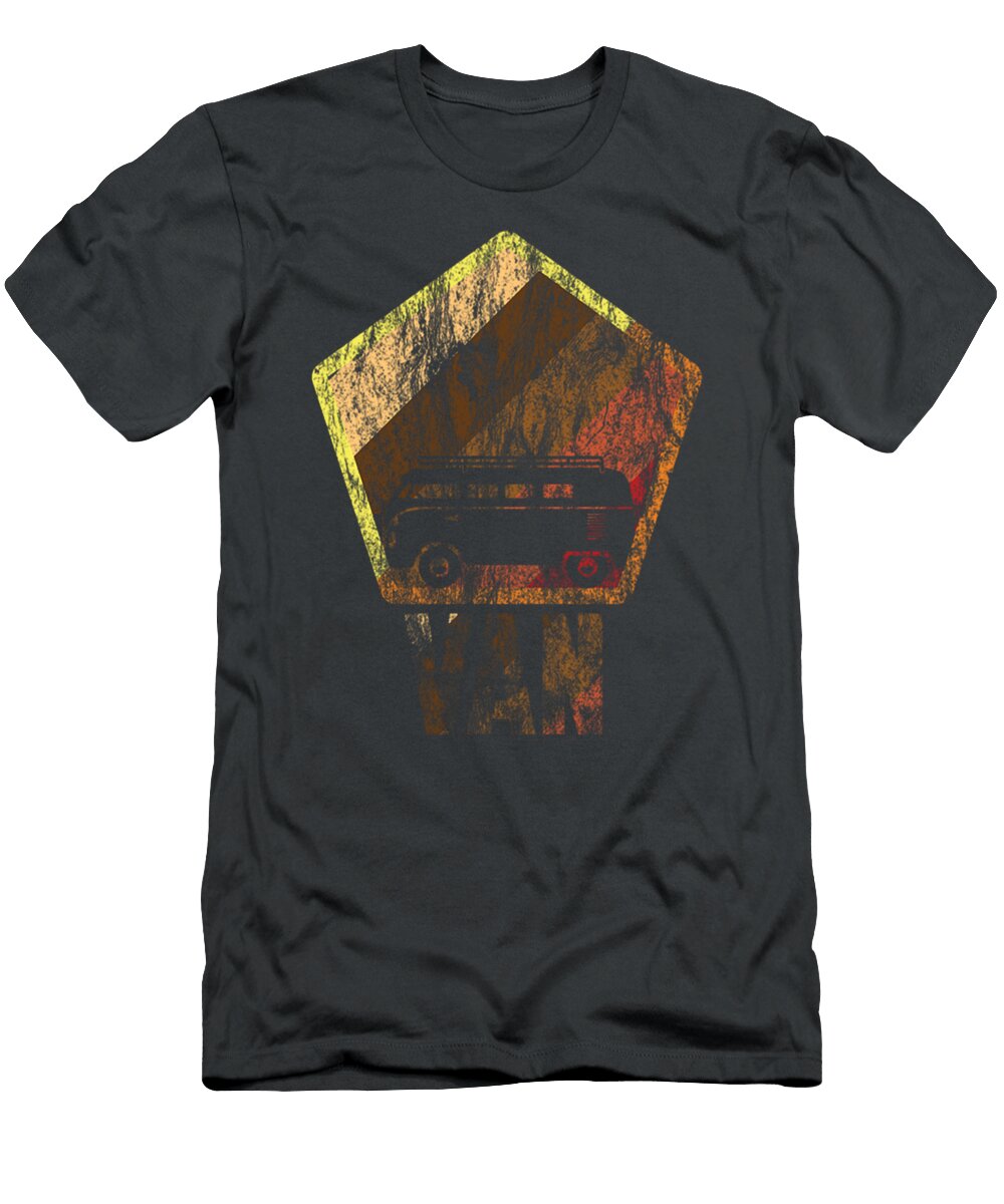 Van Life Cool Retro Faded Van Navraj Lara T-Shirt