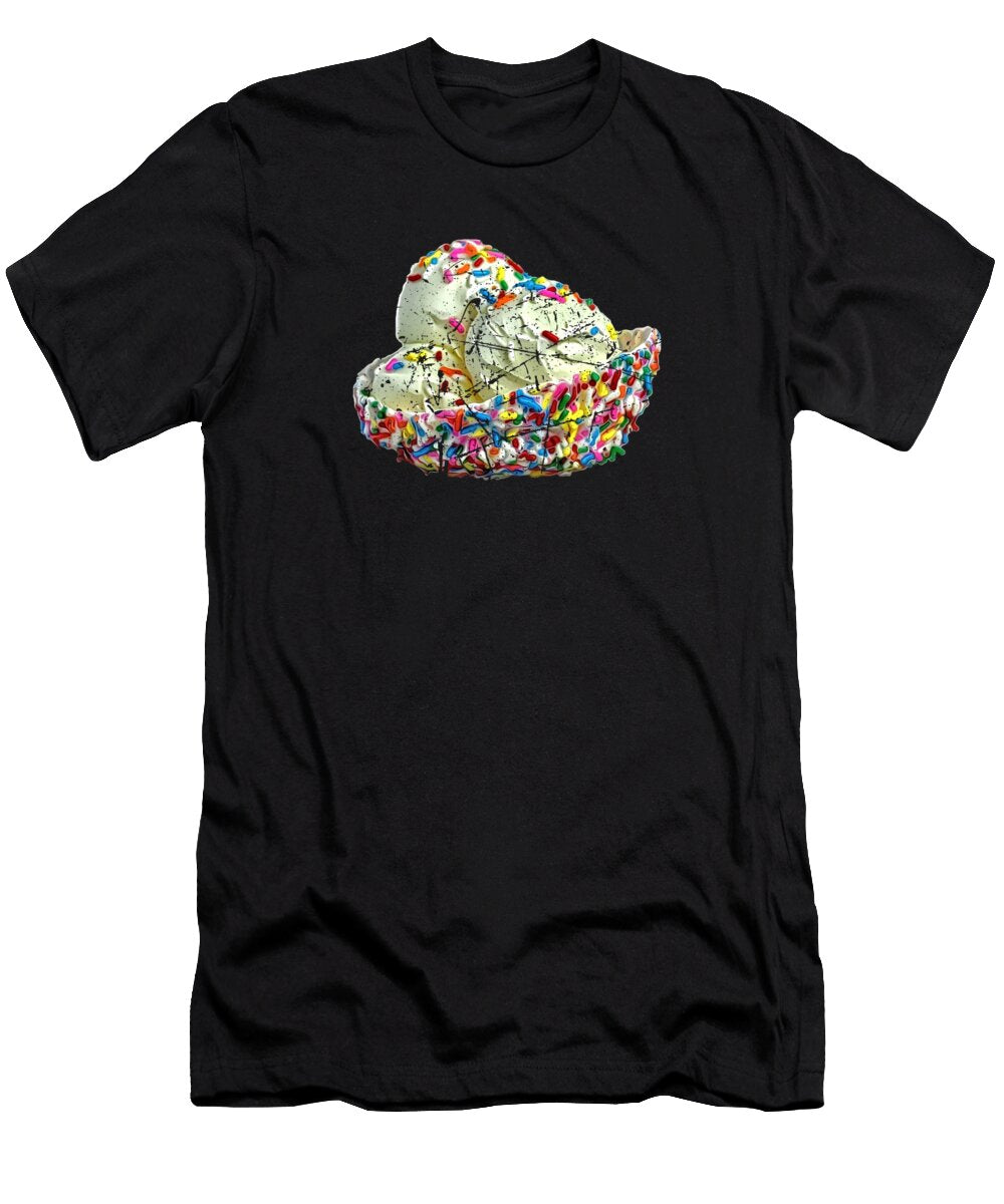Vanilla Ice Cream Sundae with Sprinkles Kalli Designshop T-Shirt