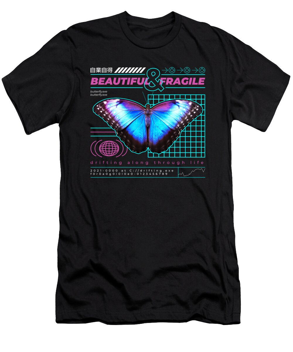 Vaporwave Butterfly Me T-Shirt