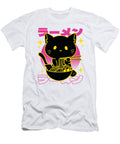 Vaporwave Cat Eating Ramen Bowl Aesthetic Japan Fuzius T-Shirt